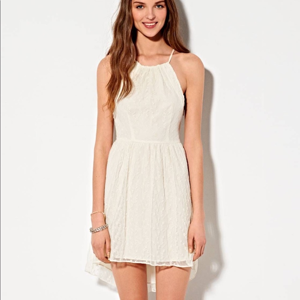 American Eagle Dot Mesh Halter Dress, size 4